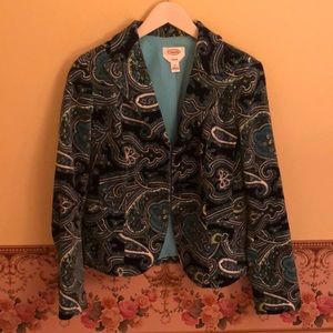 Talbots pattered blazer